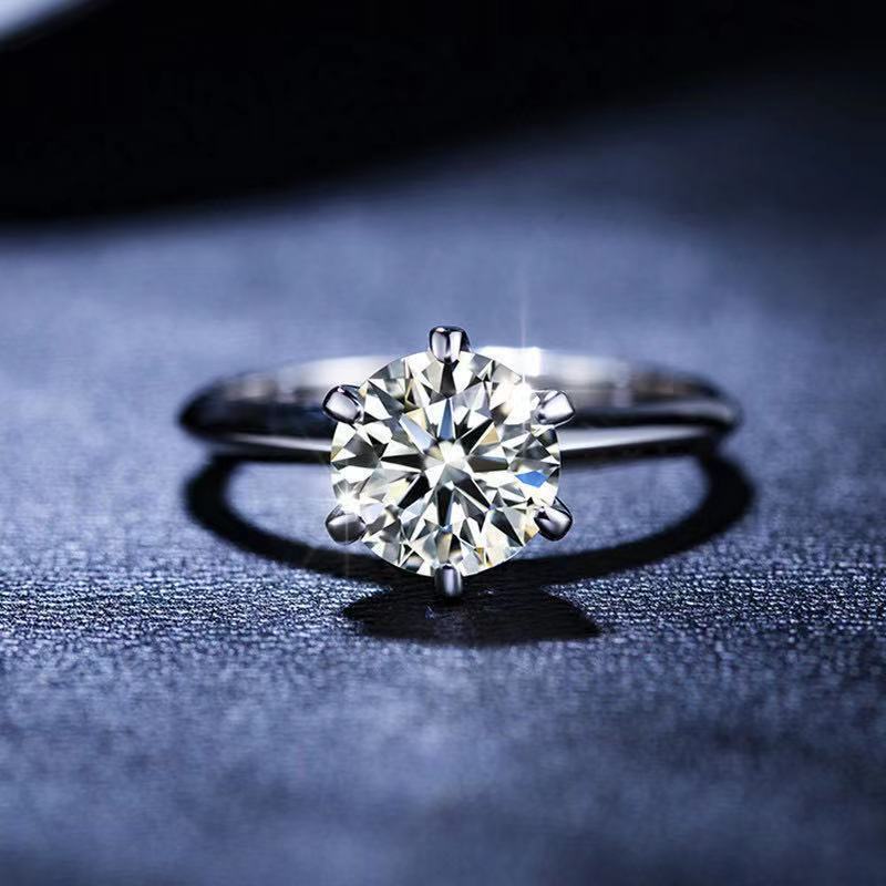 Couple Rings His And Hers Matching Rings Alloy Band With White Gold Gem Inlay Geometric Anniversary Engagement