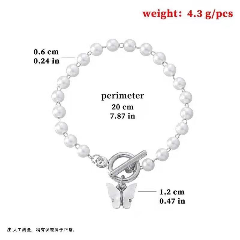 Womens Retro Alloy BowTie Bracelet With Butterfly Pendant Delicate Design Fashion Jewelry Gift For Womens Gift