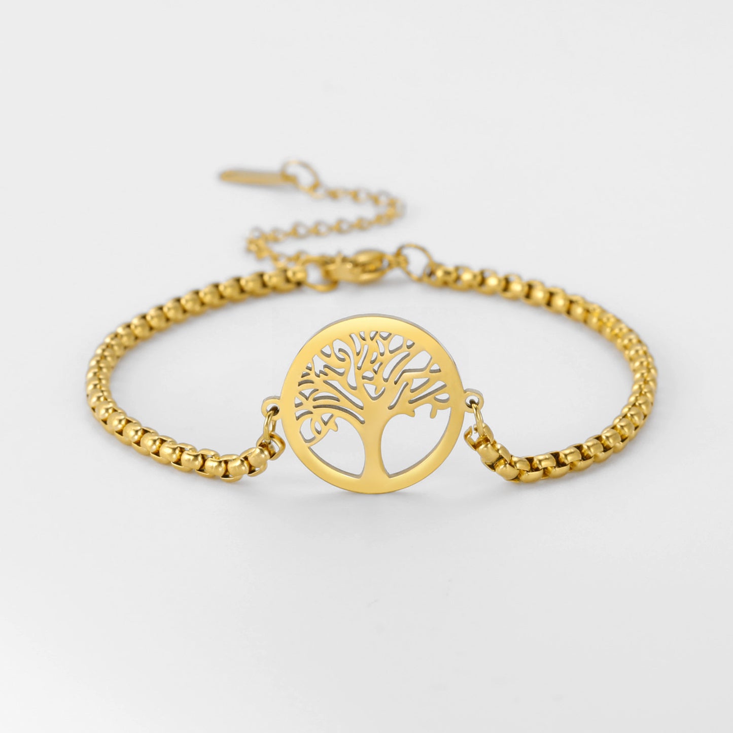 Unisex Tree Of Life Pendant Bracelet Titanium Steel Jewelry