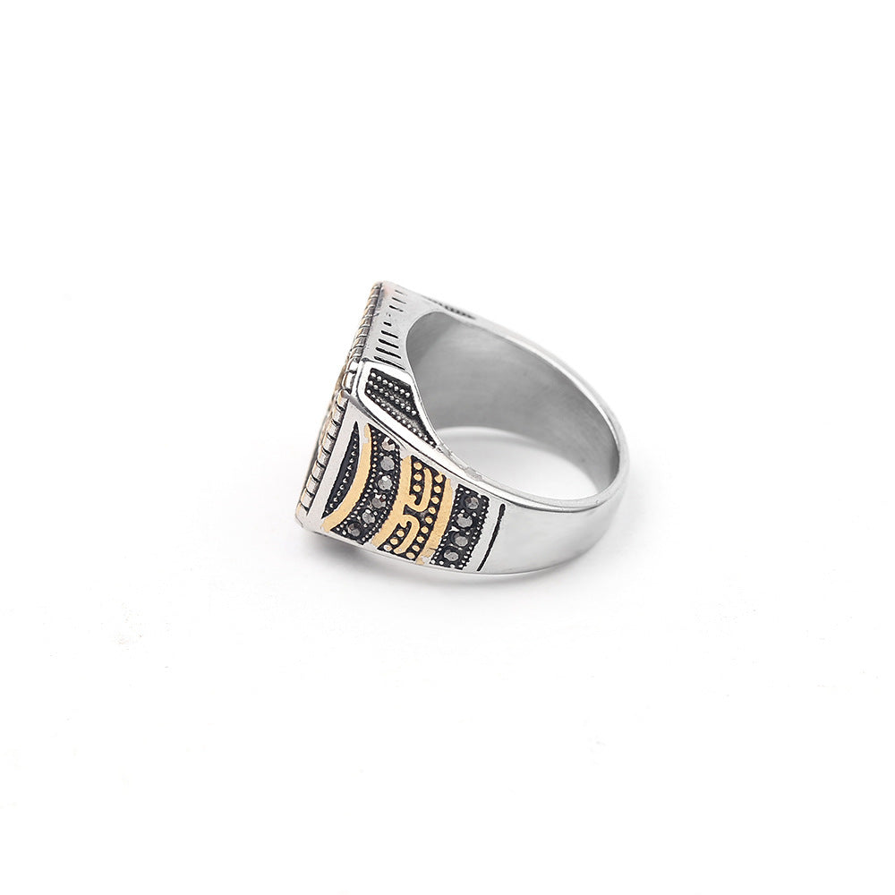 Unisex Alloy Constellation Ring Electroplated Classic European American Design Size 8 9 12 Ideal Gift For Style Lovers