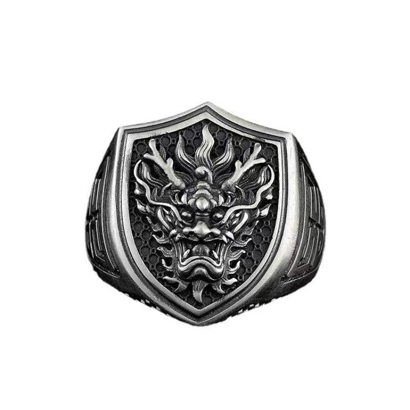 Men's Adjustable Faucet Design Ring Electroplated Silver Fashion Jewelry Bold Distinctive Statement Piece Here