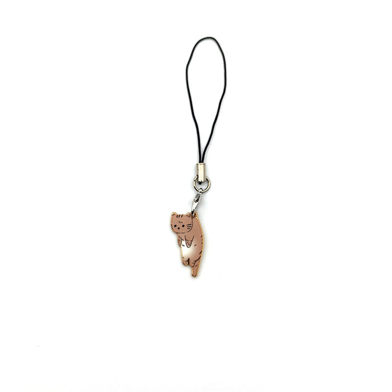 Cute Kitty Pendant Keychain Cat Design Charm For Phone Accessories And Cat Lovers Gift Ideal Gift For Cat Fans