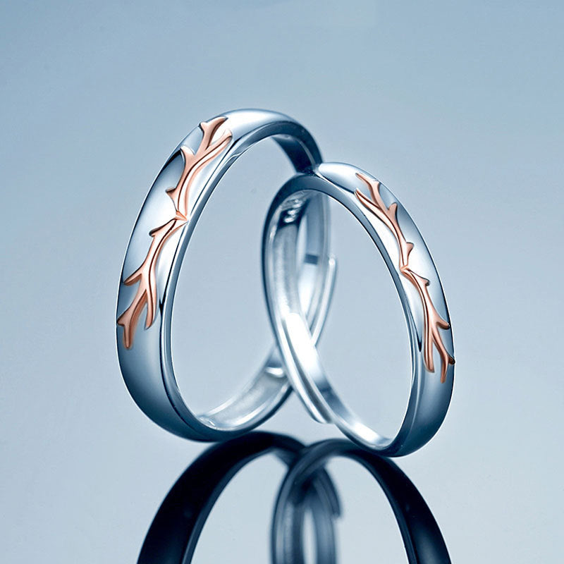 Sterling Silver Zodiac Animal Ring Set For Men And Women Matching Pairs Electroplated Jewelry His And Hers Now