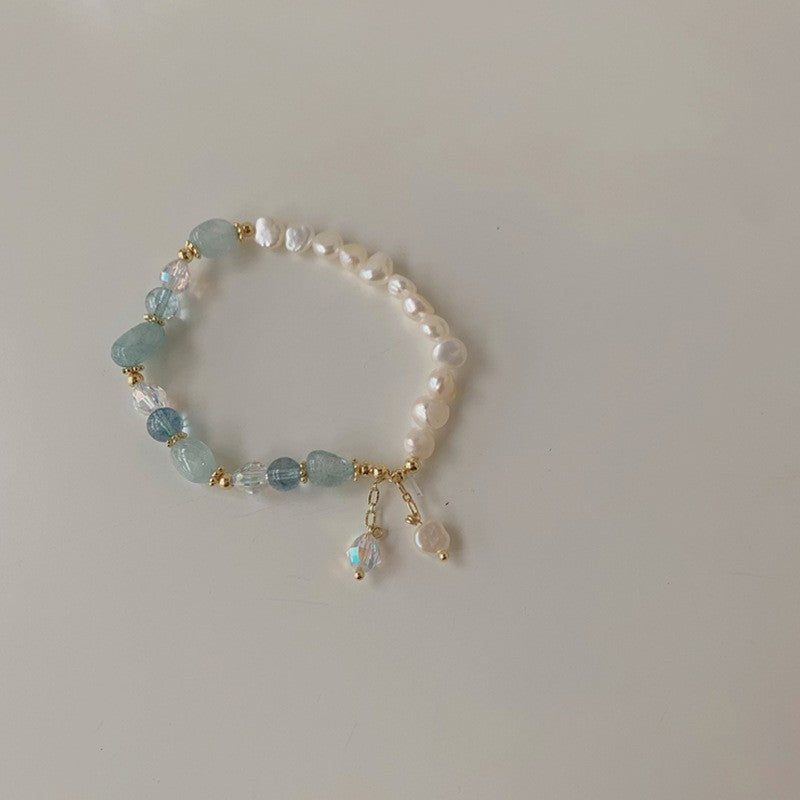 Women Electroplated Bracelet With Artificial Crystal Chic Design Fashionable Bangle Jewelry For Women And Girls