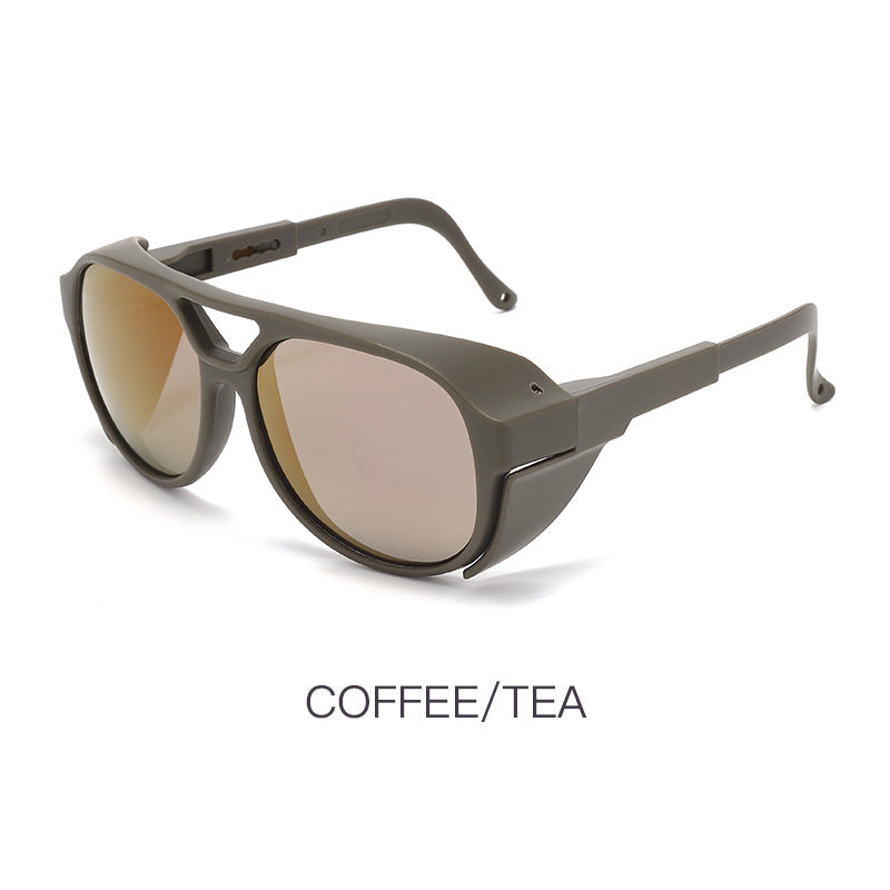Men Round Sunglasses TAC Lens PC Frame Sun Protection For Driving Cycling Fishing Outdoor Activities Daily Use