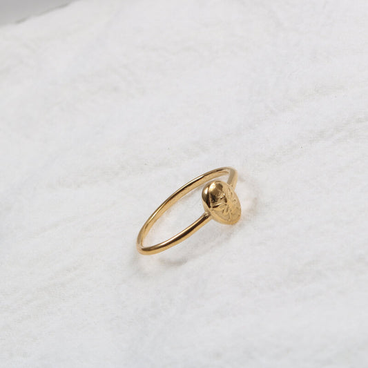 Womens Bee Ring Titanium Steel Gold Plated Diamond Encrusted Geometric Hypoallergenic Jewelry Elegant Everyday Wear