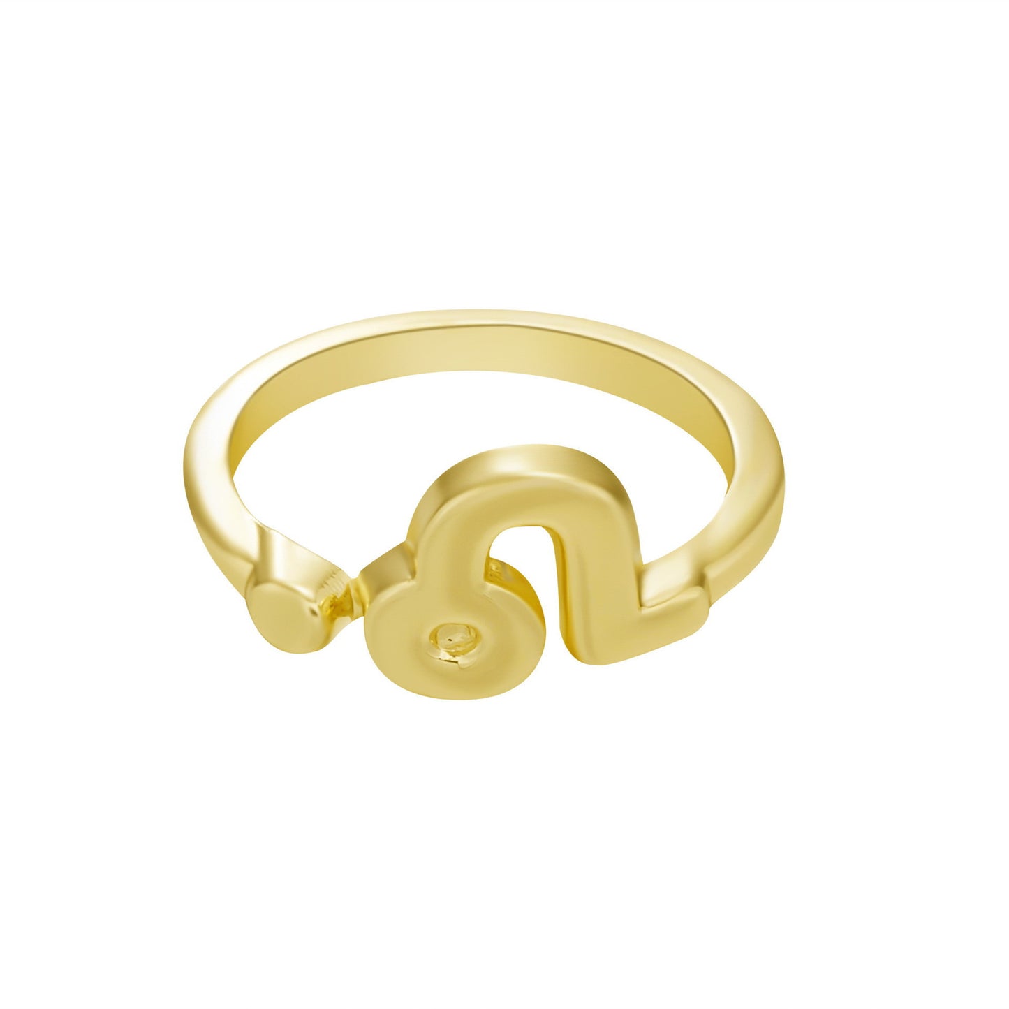 Unisex Zodiac Constellation Ring Adjustable Opening Alloy Electroplated Creative Symbol Jewelry Fashion For All