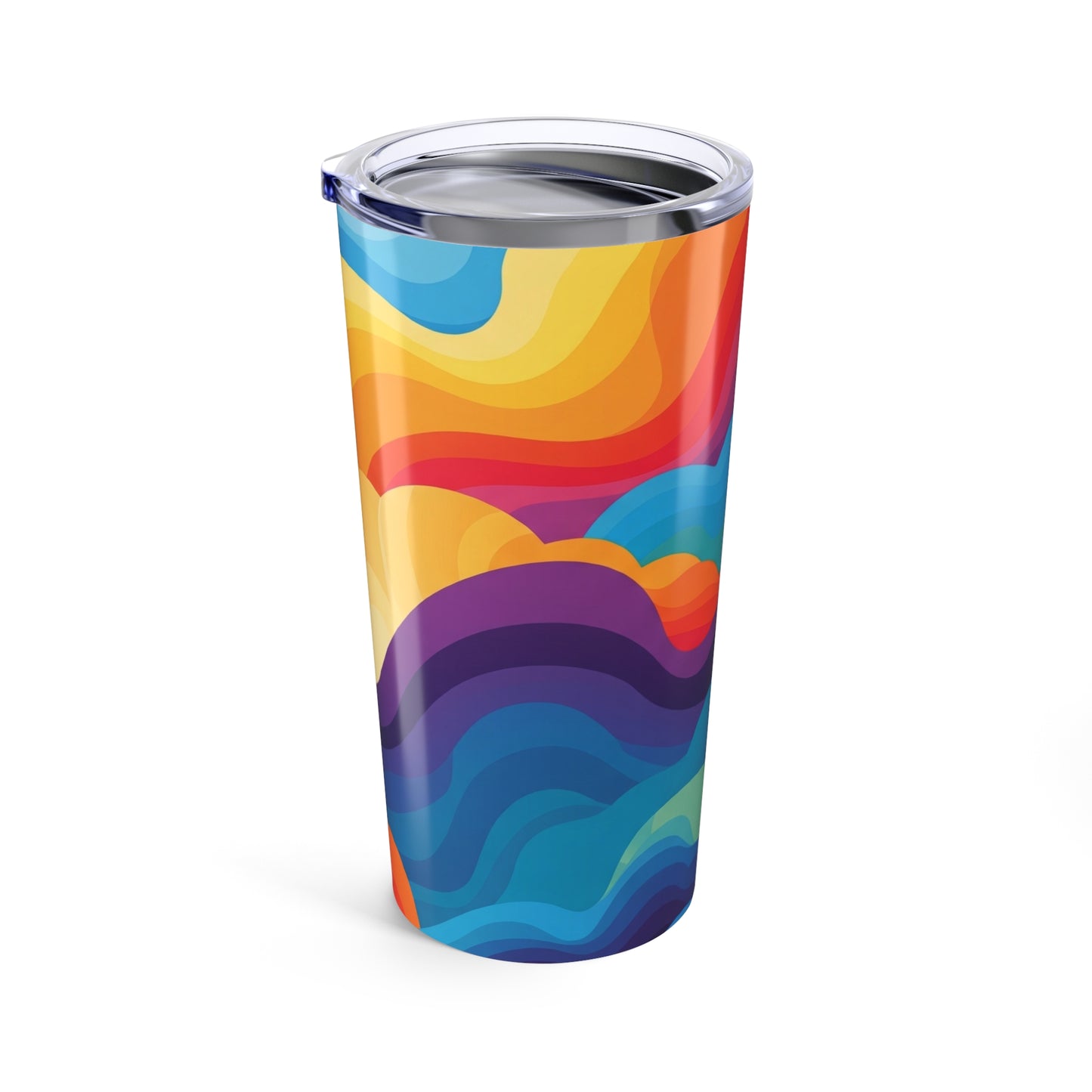 20 Oz Stainless Steel Tumbler With Double Wall Insulation Printed Travel Mug Leak Proof Lid For Hot Or Cold
