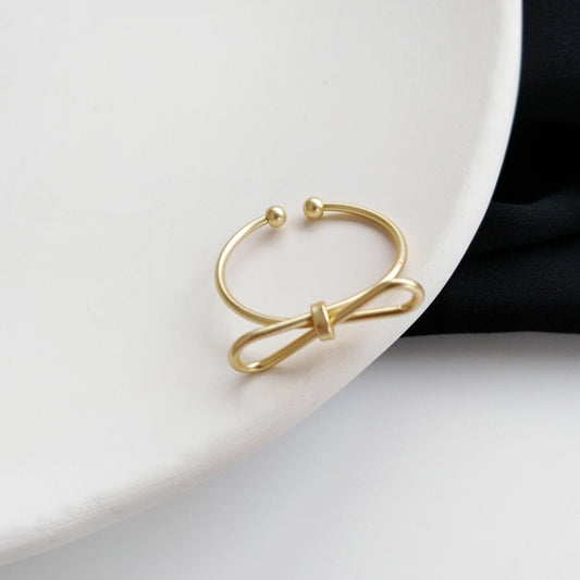 Womens Alloy Index Finger Ring Adjustable Size Simple Matte Fashion Jewelry Ring For Everyday Wear Lightweight