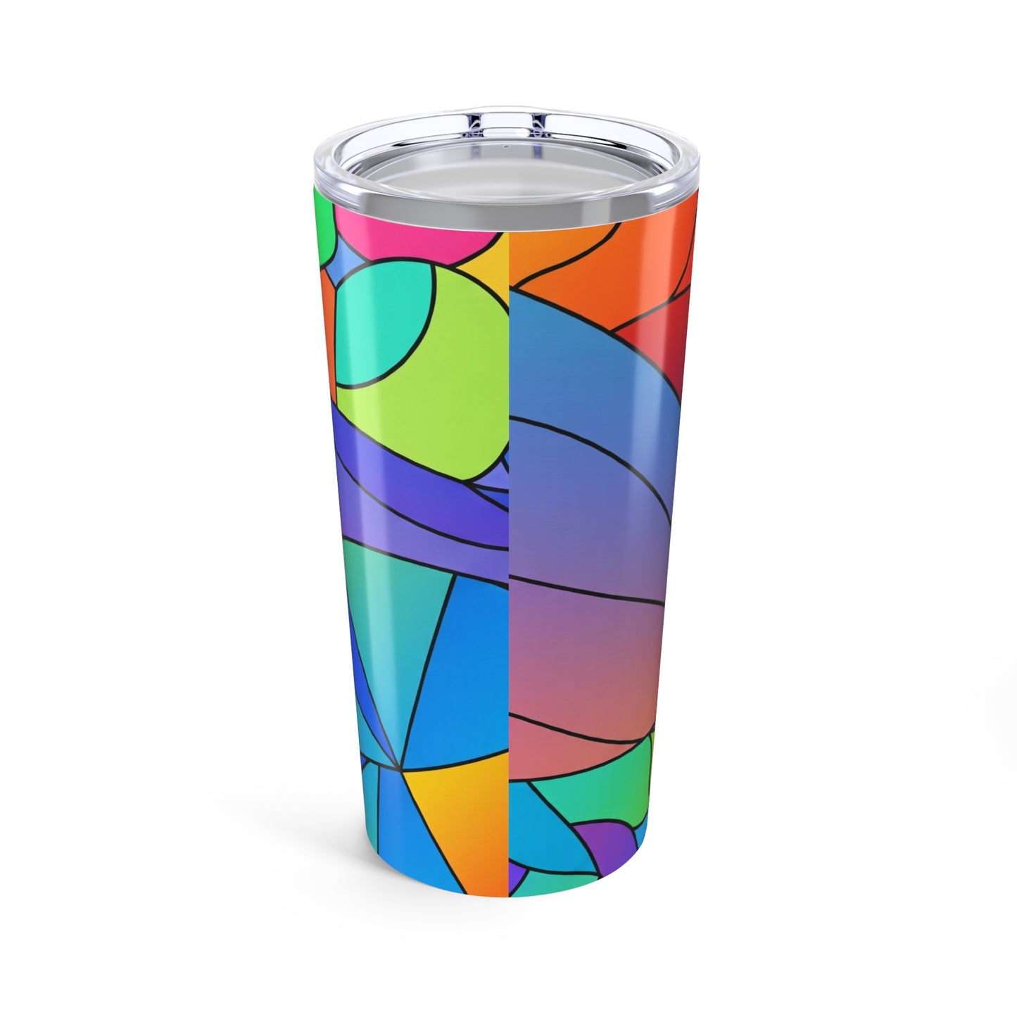 20 Ounce Stainless Steel Tumbler With Printed Design Double Wall Vacuum Insulated Leak Proof Thermal For Daily