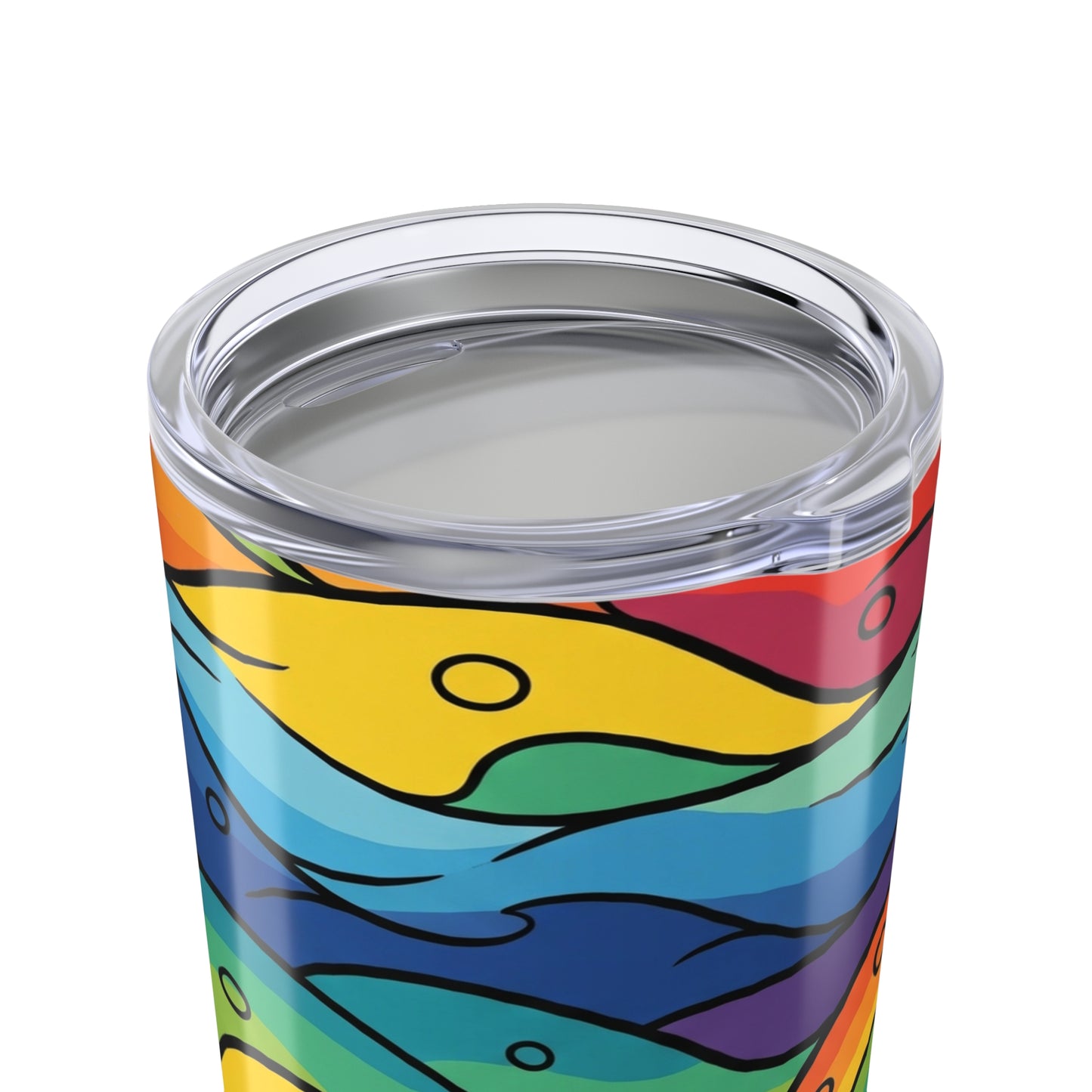 20 Oz Stainless Steel Travel Mug With Double Wall Vacuum Insulation Leak Proof BPA Free Printed For Hot And Cold