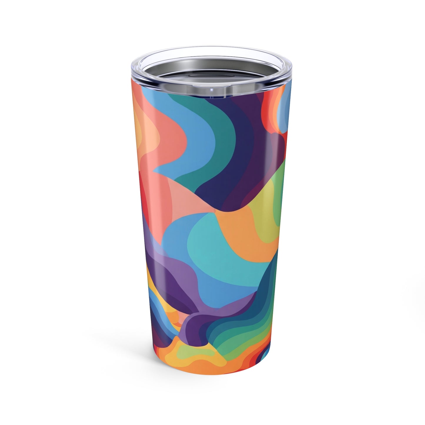 20Oz Stainless Steel Tumbler With Printed Design Double Wall Vacuum Insulated Leak Proof For Hot And Cold Drinks