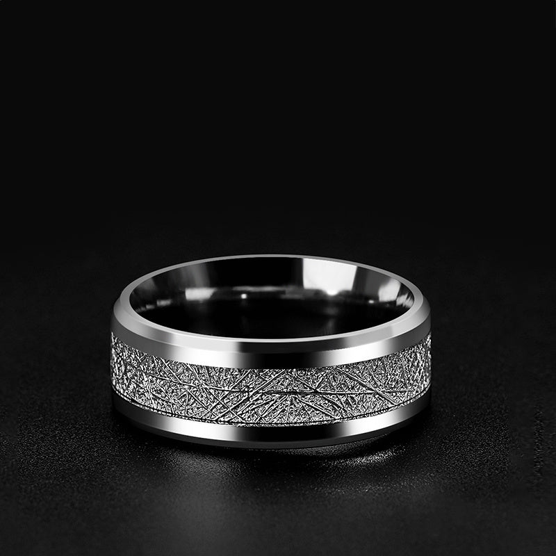 Men's Titanium Steel Ring Japan South Korea Fashion Jewelry Band For Him Gift For Man Cool Silver Ring Men's Ring Personality Ring Statement Ring