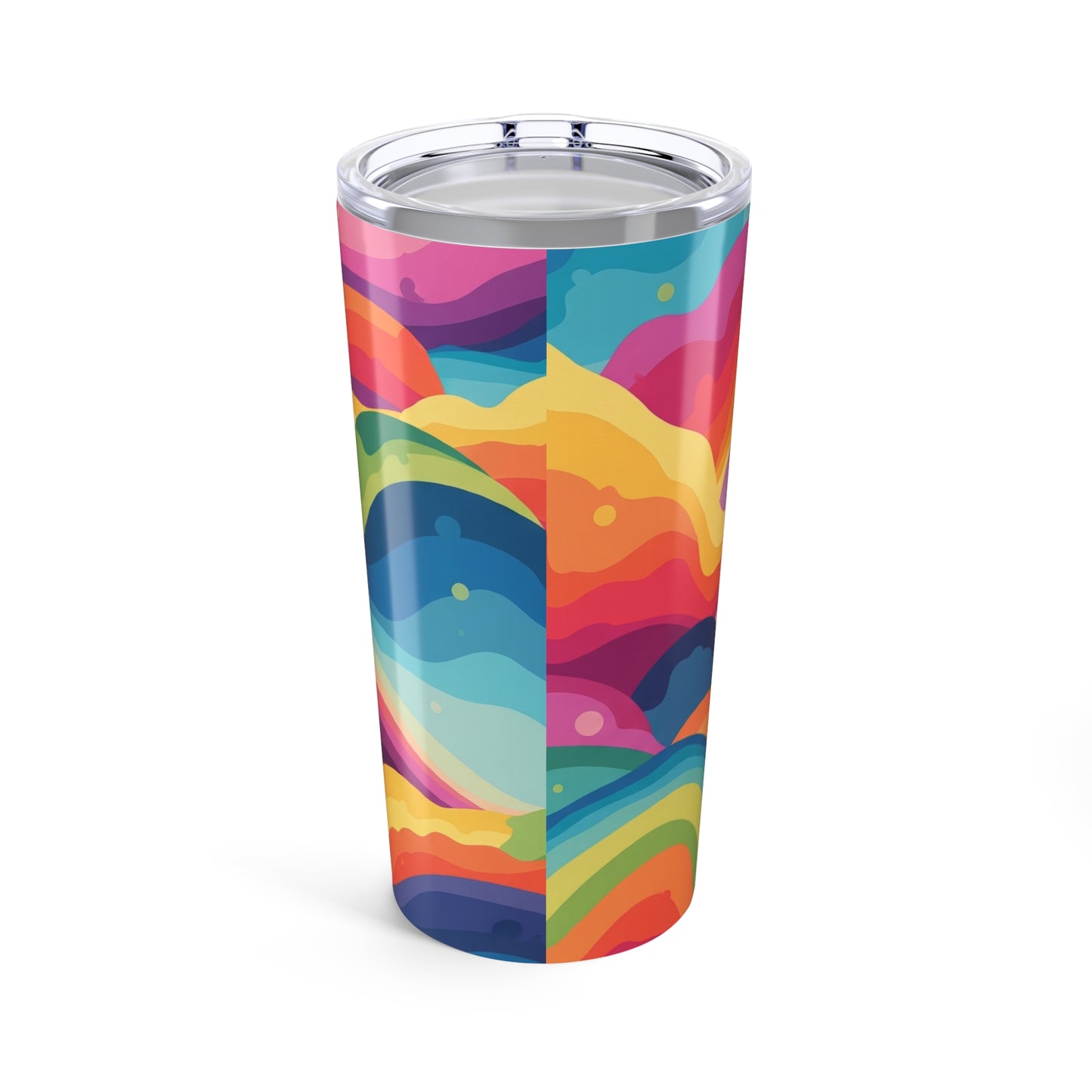 20oz Stainless Steel Tumbler With Printed Design Vacuum Insulated Spill Resistant BPA Free For Hot And Cold Drinks