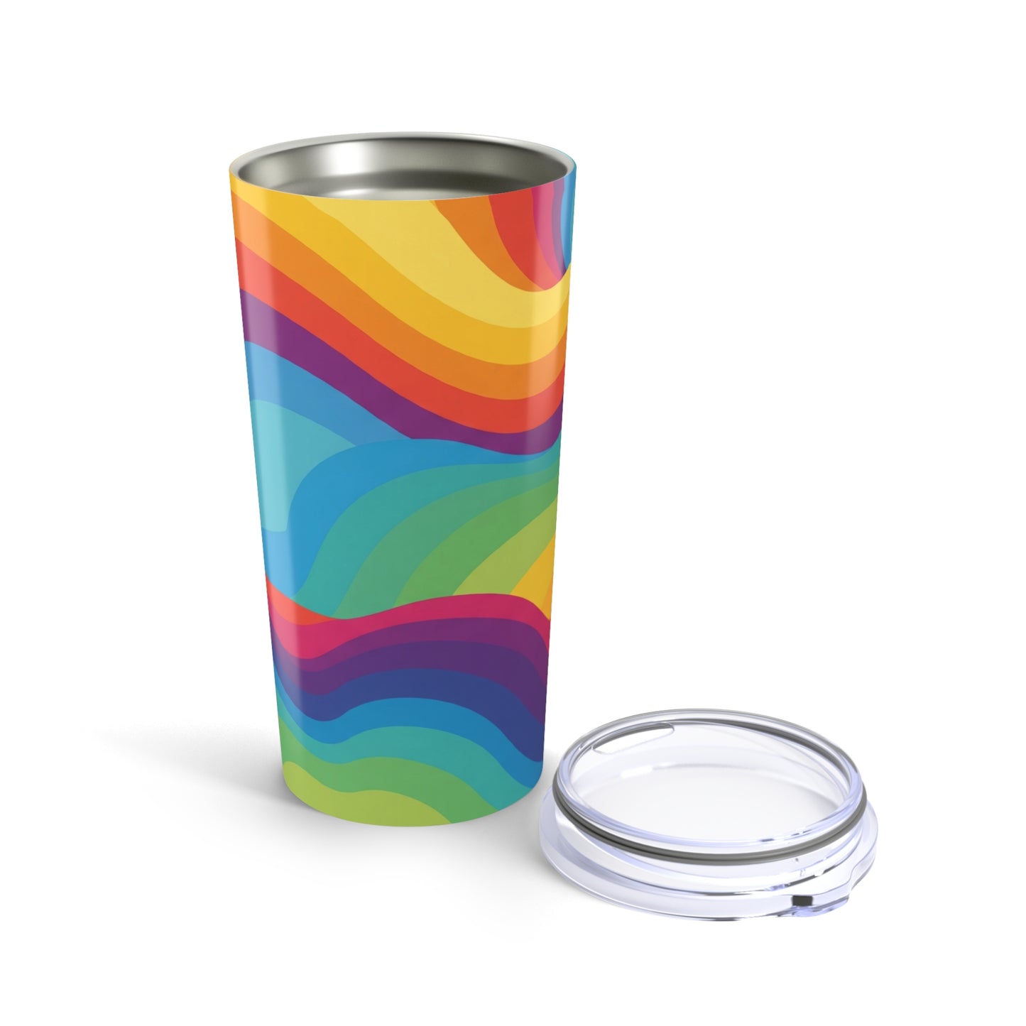20oz Stainless Steel Tumbler With Printed Design Double Wall Vacuum Insulated Spill Resistant BPA Free Thermal