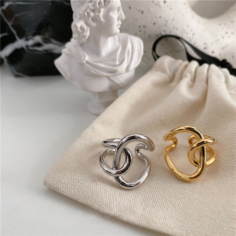 Women Silver Ring Electroplated Metal Simple Band Non Inlaid Design Gift for Her Jewelry Ideal Gift for Styles