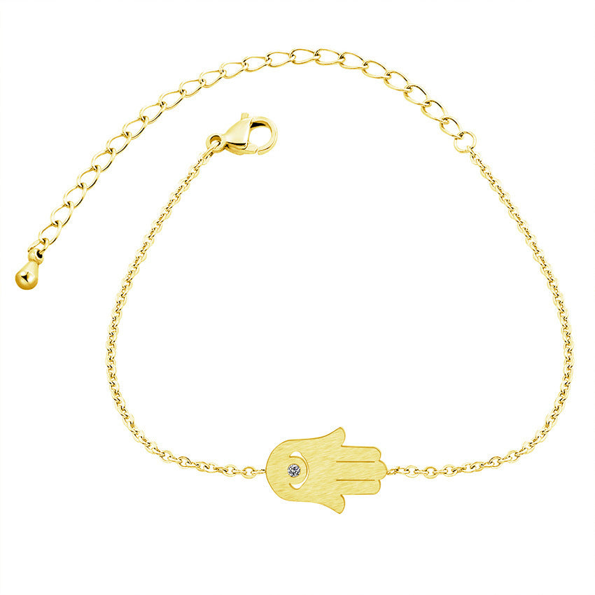 Womens Stainless Steel Bracelet Geometric Korean Fashion Jewelry Magic Eyes Individually Packed Gift Bracelets