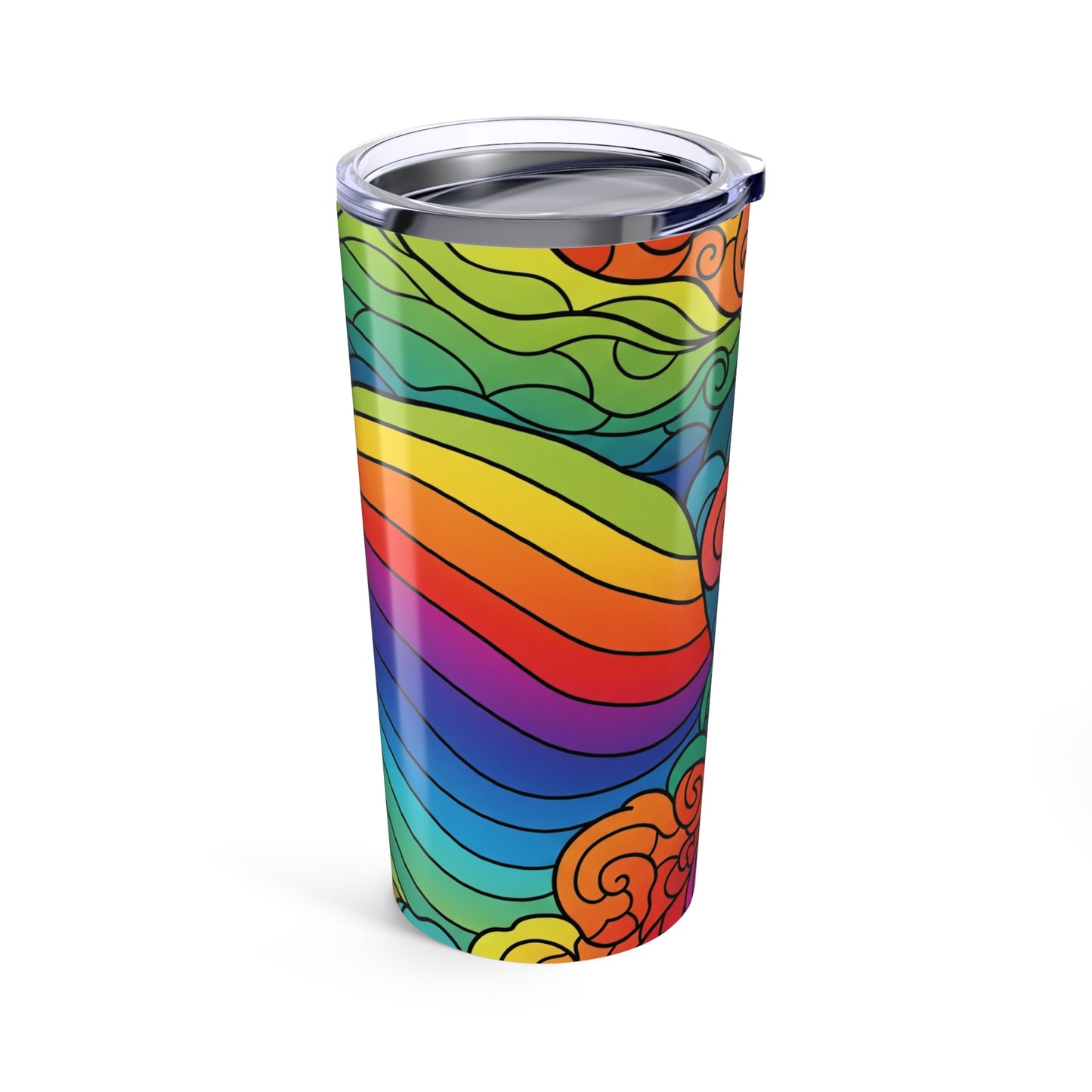 20oz Stainless Steel Tumbler With Double Wall Vacuum Insulation Dishwasher Safe Leak Proof Thermal Printed