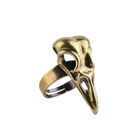 Unisex Crow Ring Bird Head Skull Ring Alloy Animal Zodiac Ring European American Ring Inlay Not Inlay Gift Men