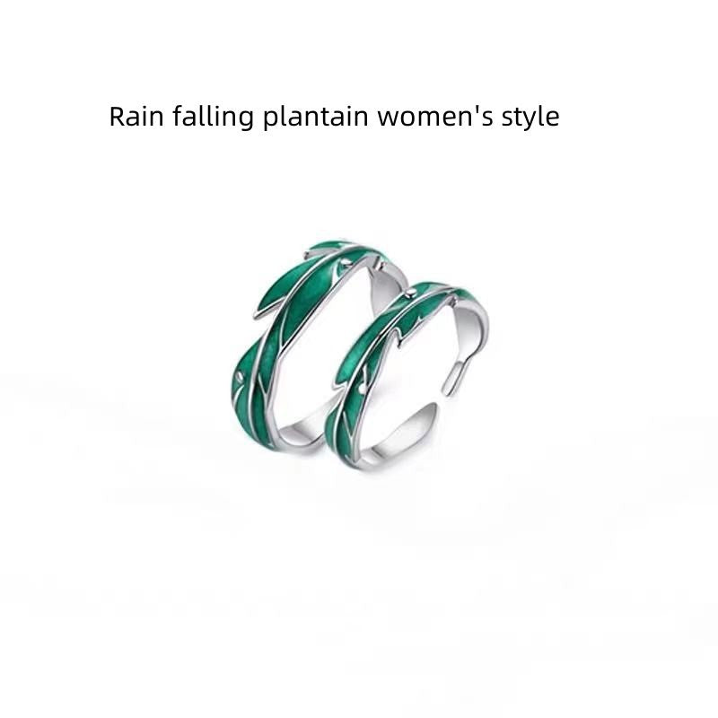 Couple Wings Rings Adjustable Metal For Him And Her Black And White Design Perfect Gift For Couples Gift Ideas