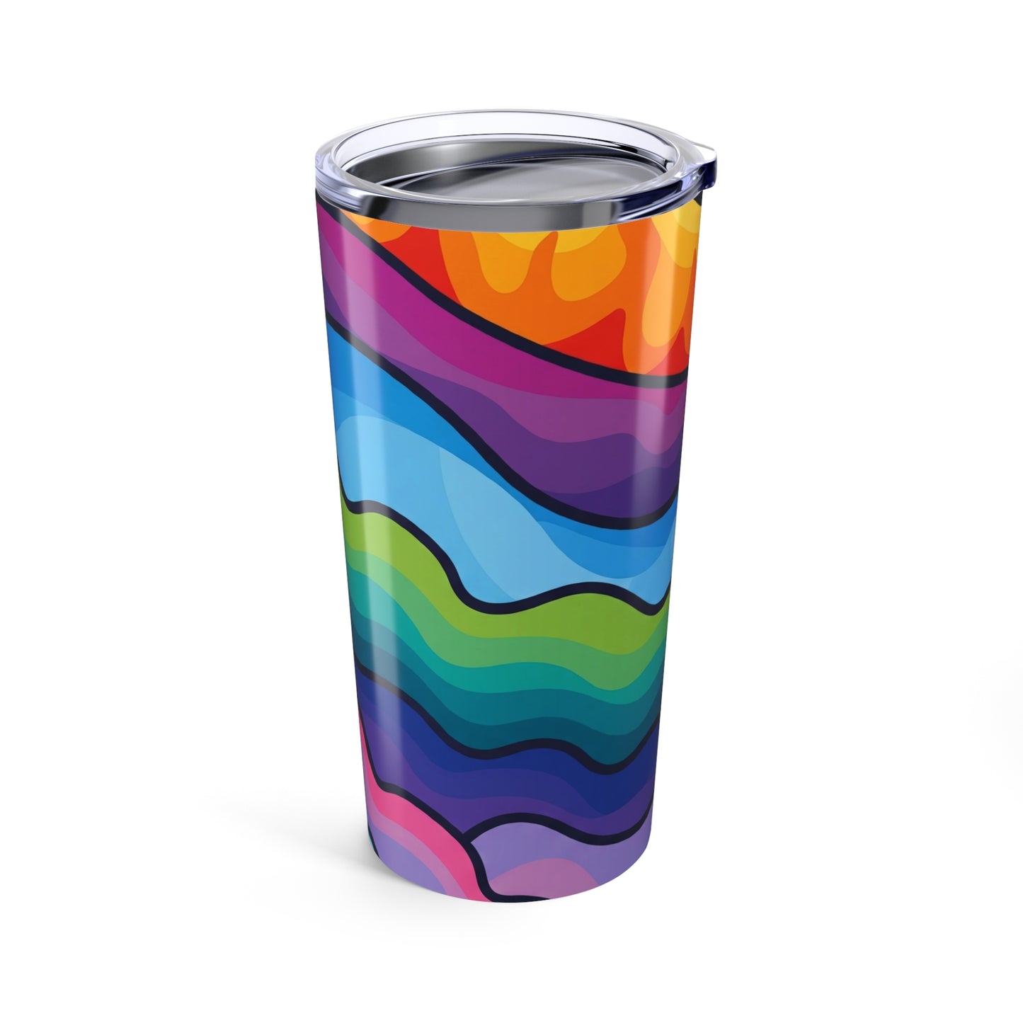 20 Oz Stainless Steel Tumbler With Double Wall Vacuum Insulation Spill Resistant Travel Mug For Hot Or Cold