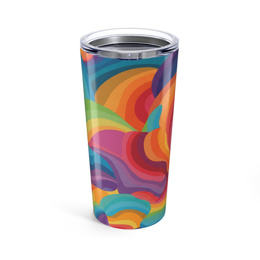 Twenty Ounce Stainless Steel Tumbler With Vacuum Insulation Spill Resistant Travel Mug For Hot And Cold Beverages