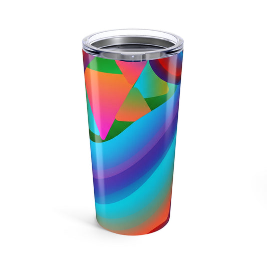 20 Oz Stainless Steel Tumbler With Double Wall Vacuum Insulation Spill Resistant Travel Mug Printed Durable Lid