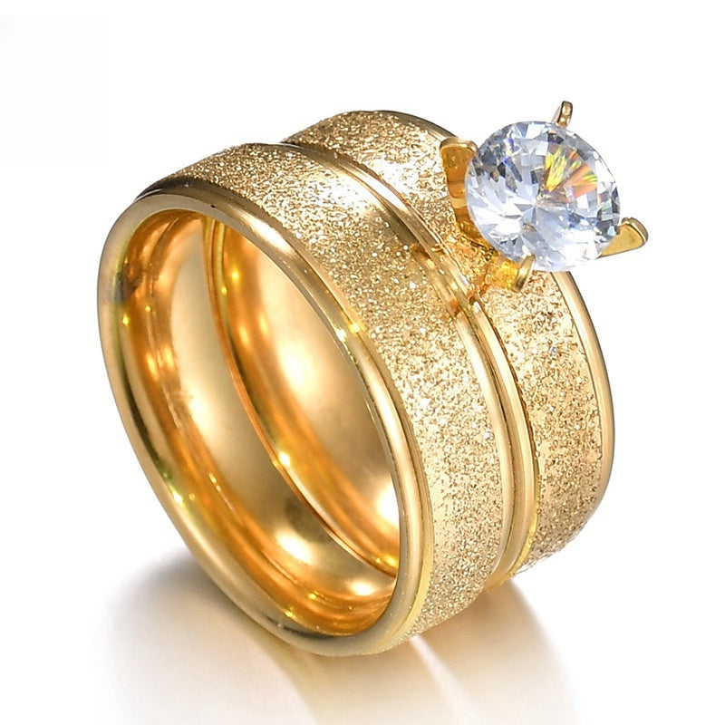 Stainless Steel Frosted Couple Rings For Him And Her Unisex Fashion Jewelry Band Sizes 6 7 8 9 10 11 For Rings