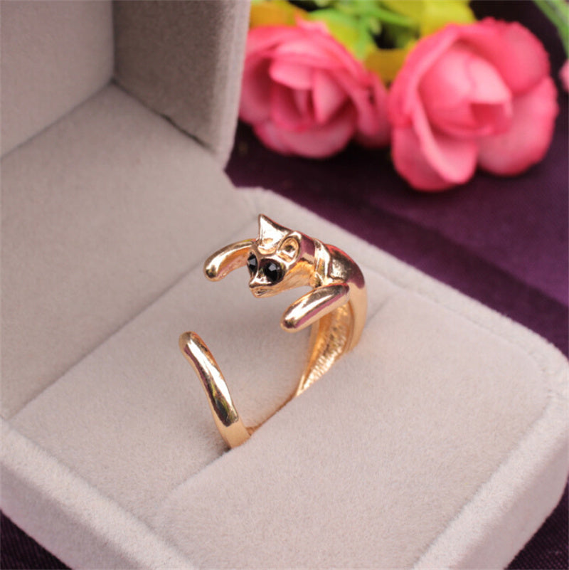 Womens Animal Rings Fashion Alloy Electroplate Adjustable Rings Trendy Finger Rings For Women And Girls Lovely