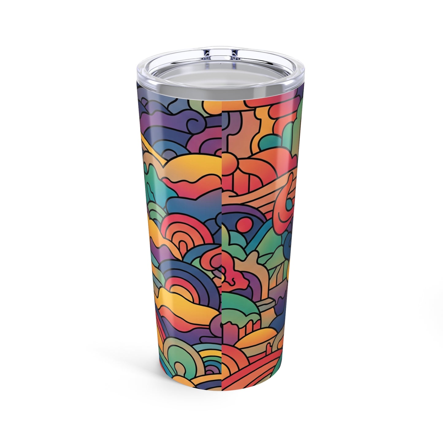 20oz Stainless Steel Tumbler With Double Wall Vacuum Insulation Travel Mug Spill Resistant For Hot Or Cold Drinks
