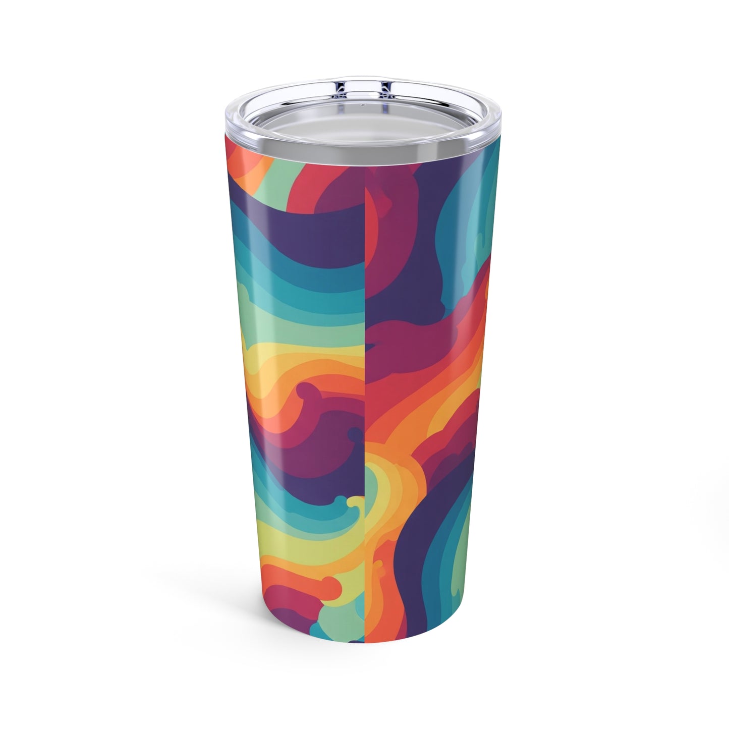 Printed Design 20 Oz Insulated Stainless Steel Travel Mug with Double Wall Construction Keeps Beverages Hot or Cold