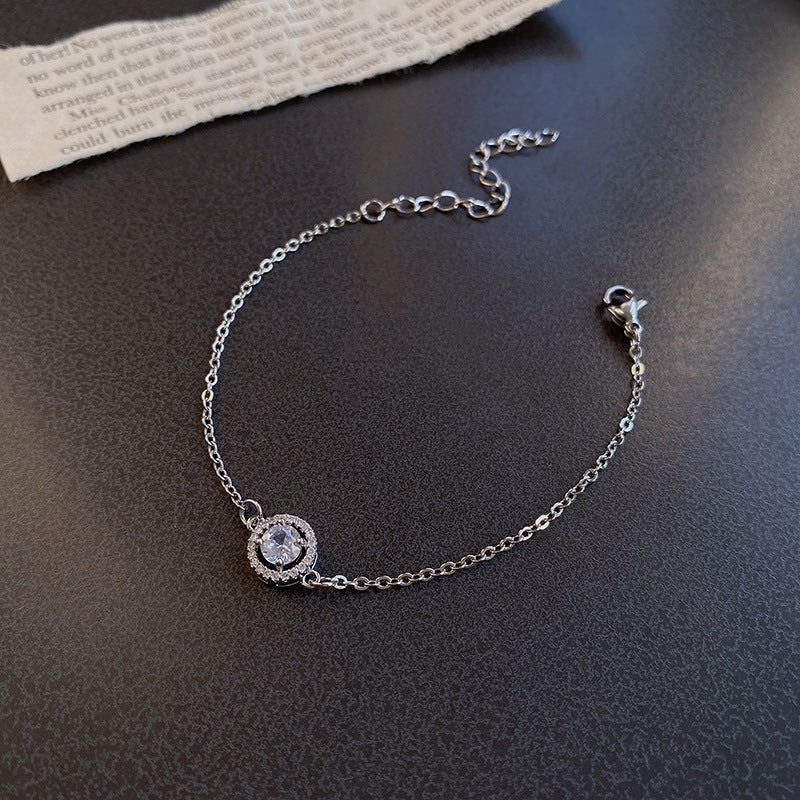 Women Titanium Steel Bracelet Electroplated Fashion Jewelry Beautiful Design Ladies Bangle Gift For Her Shines