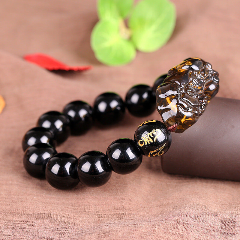 Unisex Crystal Bracelet National Ornament Zodiac Animal Design Jewelry Fashion Bangle Accessory Trendy Jewelry Gift