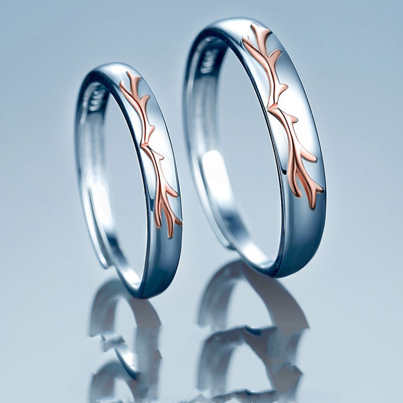 Sterling Silver Zodiac Animal Ring Set For Men And Women Matching Pairs Electroplated Jewelry His And Hers Now