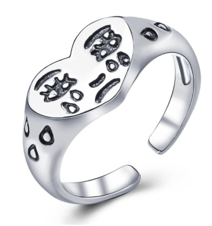 Womens Alloy Daisy Ring With Small Opening Fashion Ring European Retro Style Jewelry For Women Party Accessory Elegant