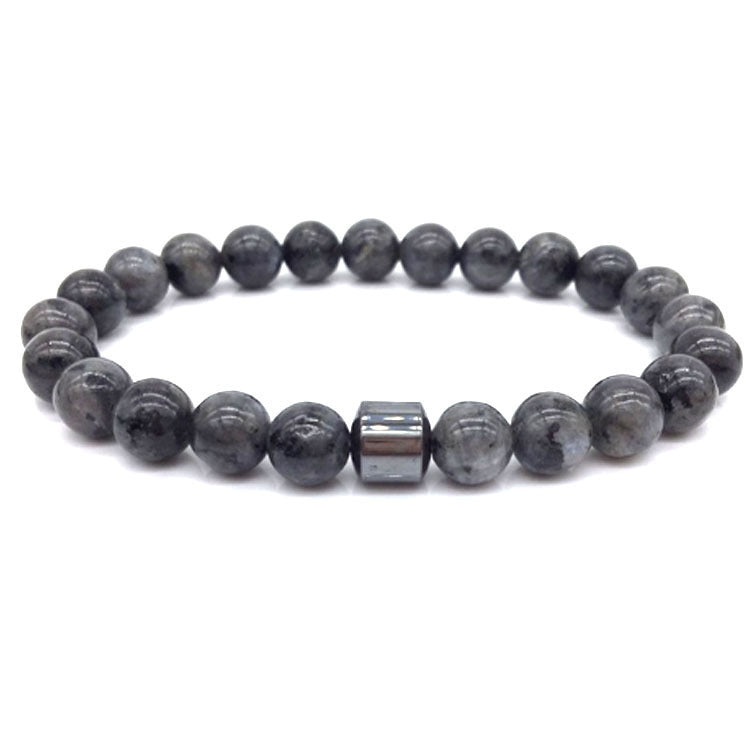 Tiger Eye Bead Bracelet Magnetic Closure Fashion Jewelry For Men And Women Gift Black Stone Accent Length 19cm