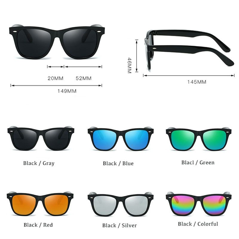 Fashion Sunglasses With Strong PC Frame And AC Lens UV400 Protection Eyewear High Visible Light Transmittance Quality