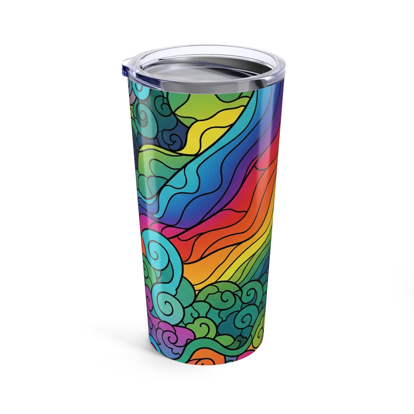 20oz Stainless Steel Tumbler With Double Wall Vacuum Insulation Dishwasher Safe Leak Proof Thermal Printed