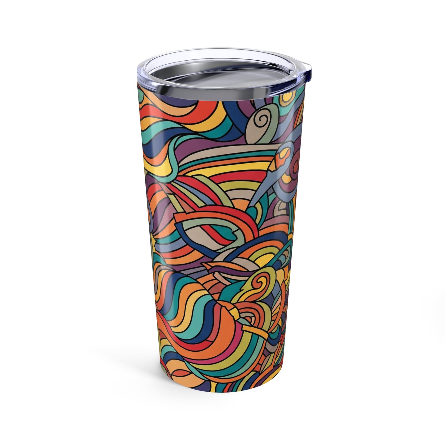 20oz Stainless Steel Tumbler With Double Wall Vacuum Insulation And Spill Resistant Lid For Hot Or Cold Drinks