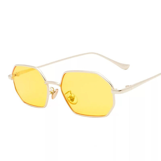 Retro Unisex Sunglasses With Black Mirror Lenses Full Frame Alloy Eyewear For Fashion Sun Unisex Everyday Wear