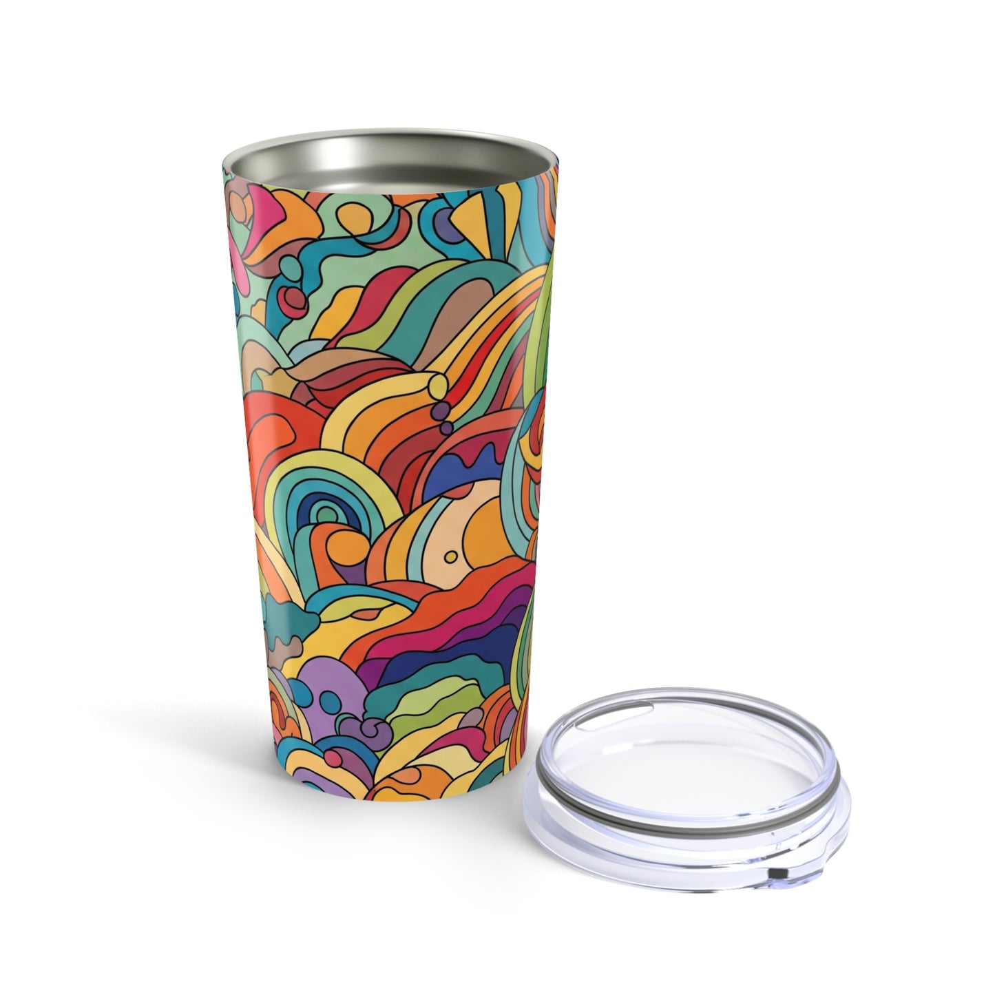 20 Ounce Steel Travel Mug With Double Wall Vacuum Insulation Spill Resistant Durable For Hot And Cold Beverages