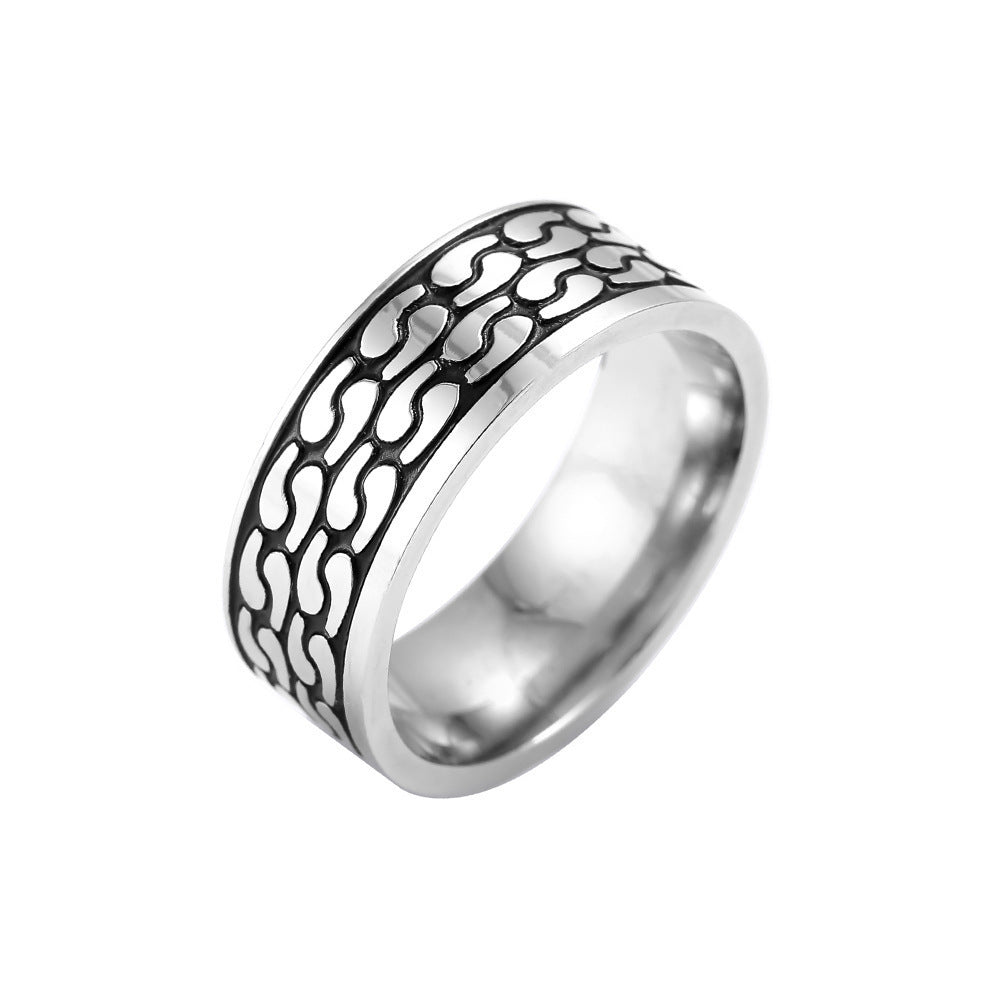 Women Fashion Ring Irregular Oil Drop Shape Alloy Geometric Statement Ring Unique Design Gift For Her Trendy Accessory