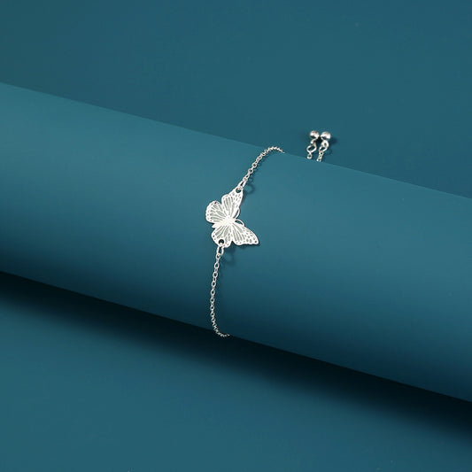 Butterfly Copper Jewelry Bracelet Luminous Bangle European Insect Charm With Oil Dripping Effect Elegant Gift For Her