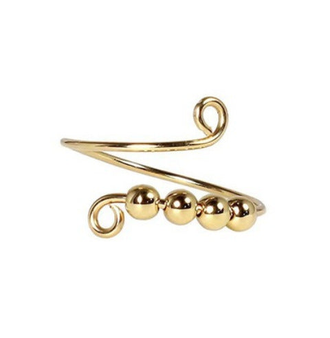 Rotatable Ring Adjustable Copper Geometric Fidget Jewelry For Stress Relief Gift For Women And Men Anxiety Relief