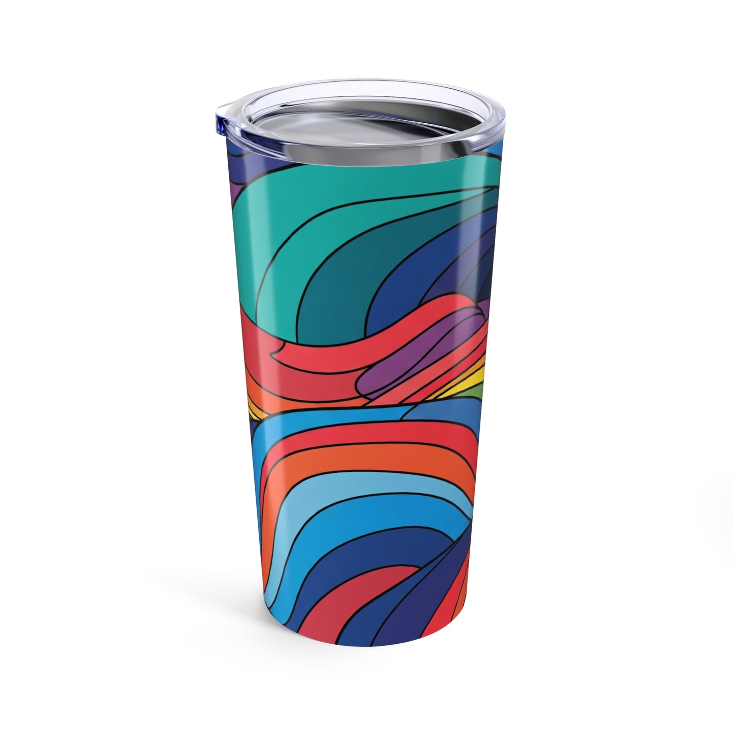 20oz Stainless Steel Travel Mug With Printed Design Double Wall Vacuum Insulation Spillproof Hot Cold Dishwasher