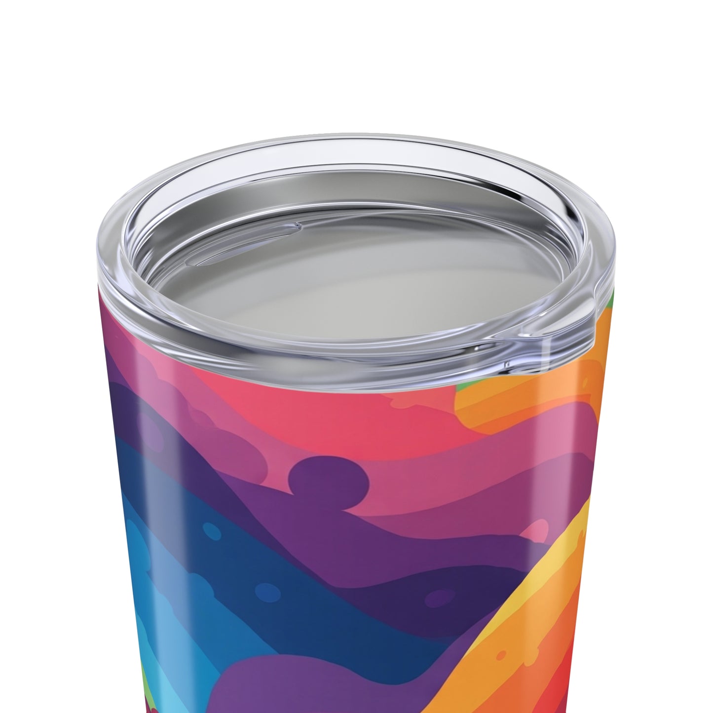 20 Ounce Stainless Steel Tumbler With Double Wall Vacuum Insulation Spill Resistant Printed Travel Mug For Hot Or