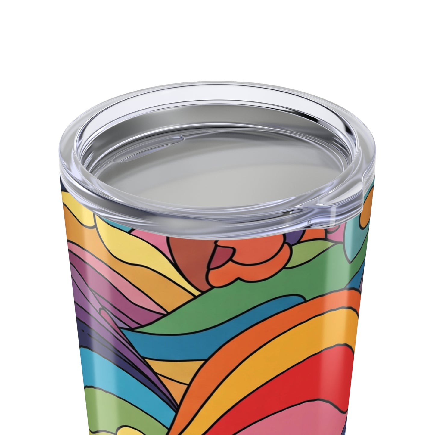 20 Oz Stainless Steel Travel Mug With Printed Design Double Wall Vacuum Insulation Leak Proof And Dishwasher Safe