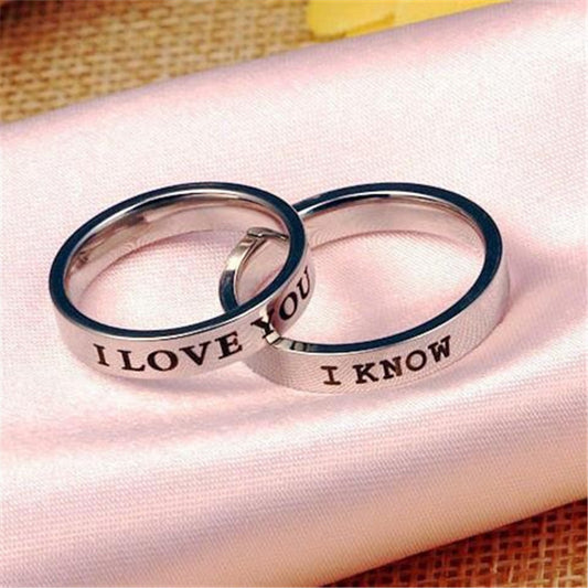 Titanium Steel Couple Rings Set Geometric Band Design For Him And Her Promise Wedding Engagement Couples Daily