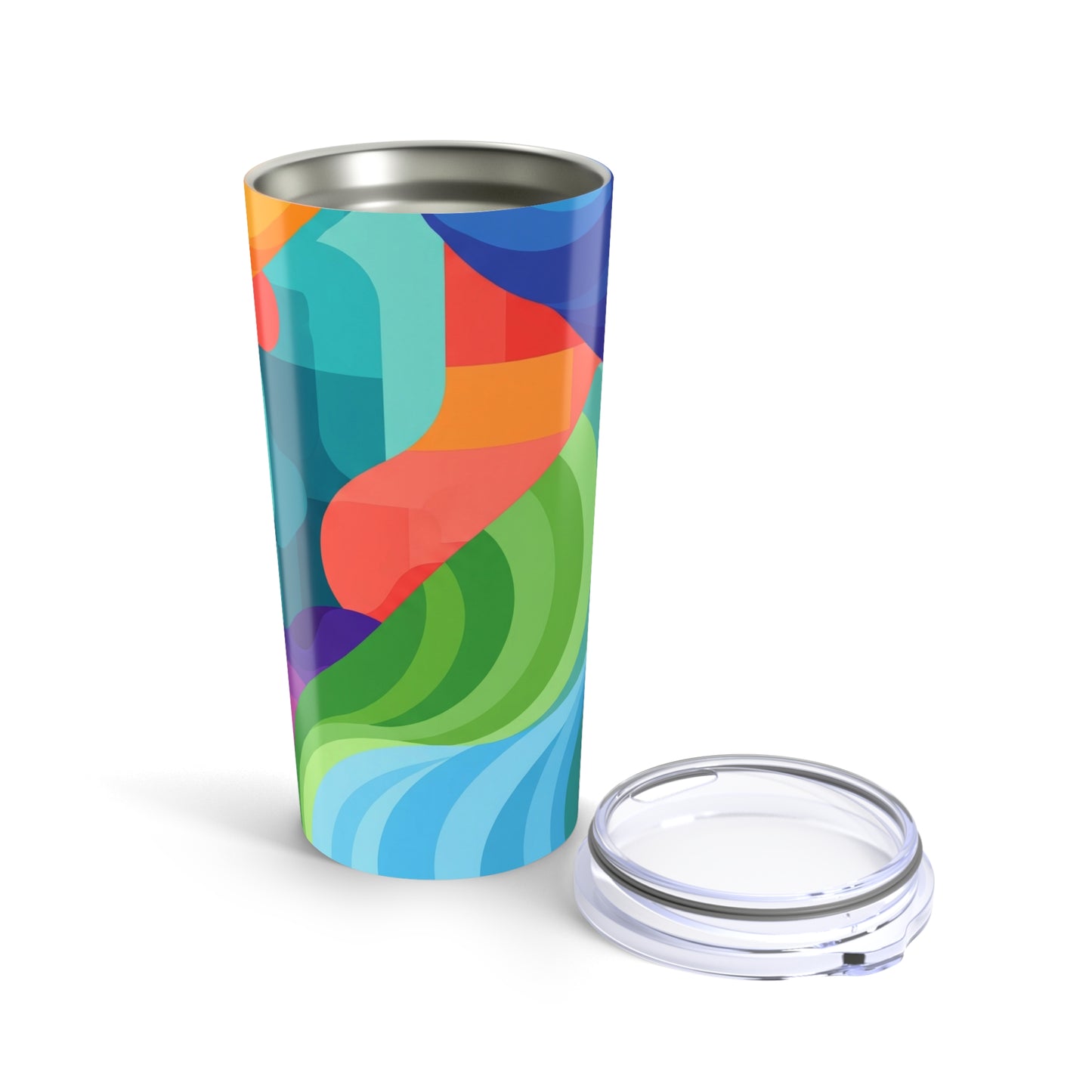 20oz Stainless Steel Tumbler With Design Double Wall Vacuum Insulation Spill Resistant For Hot And Cold Beverages