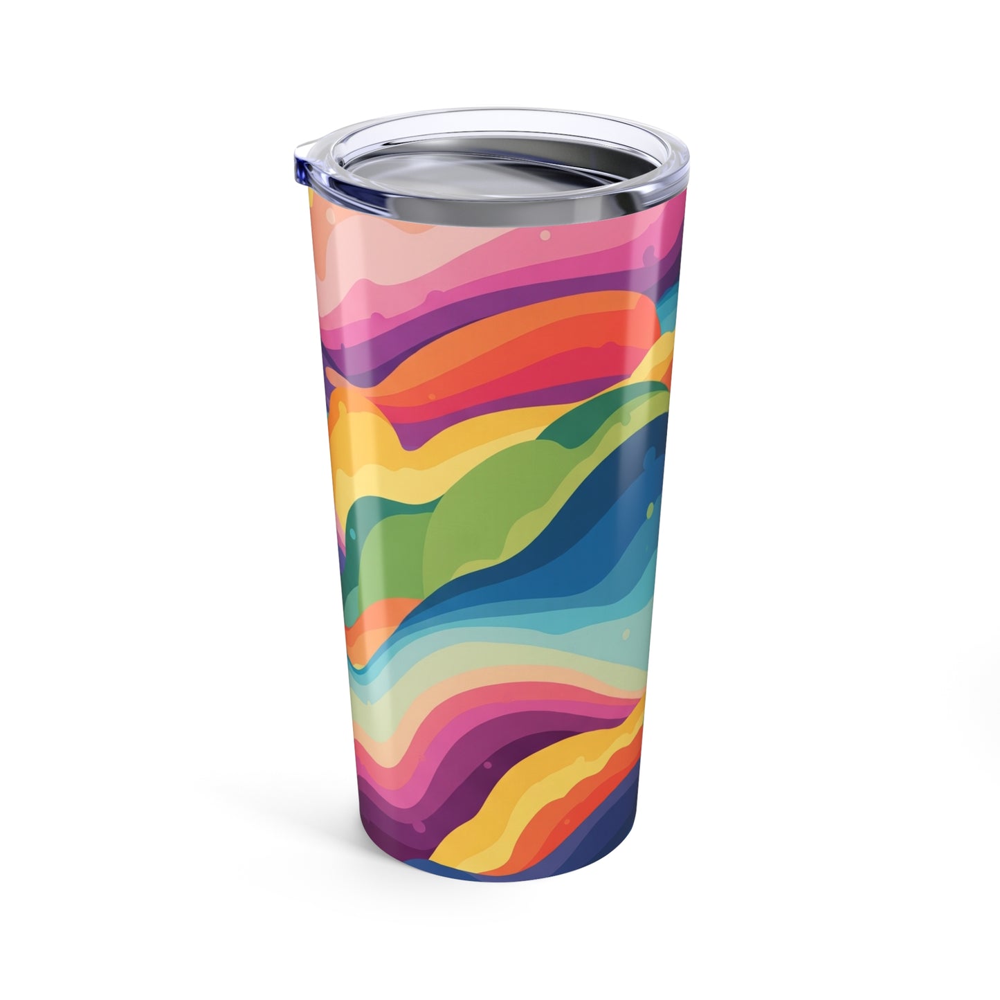 20oz Stainless Steel Tumbler With Printed Design Vacuum Insulated Spill Resistant BPA Free For Hot And Cold Drinks